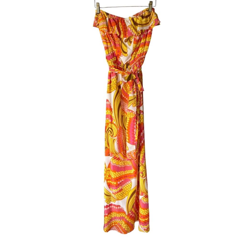 Beautiful Multi Colored Strapless Trina Turk Dress - image 1